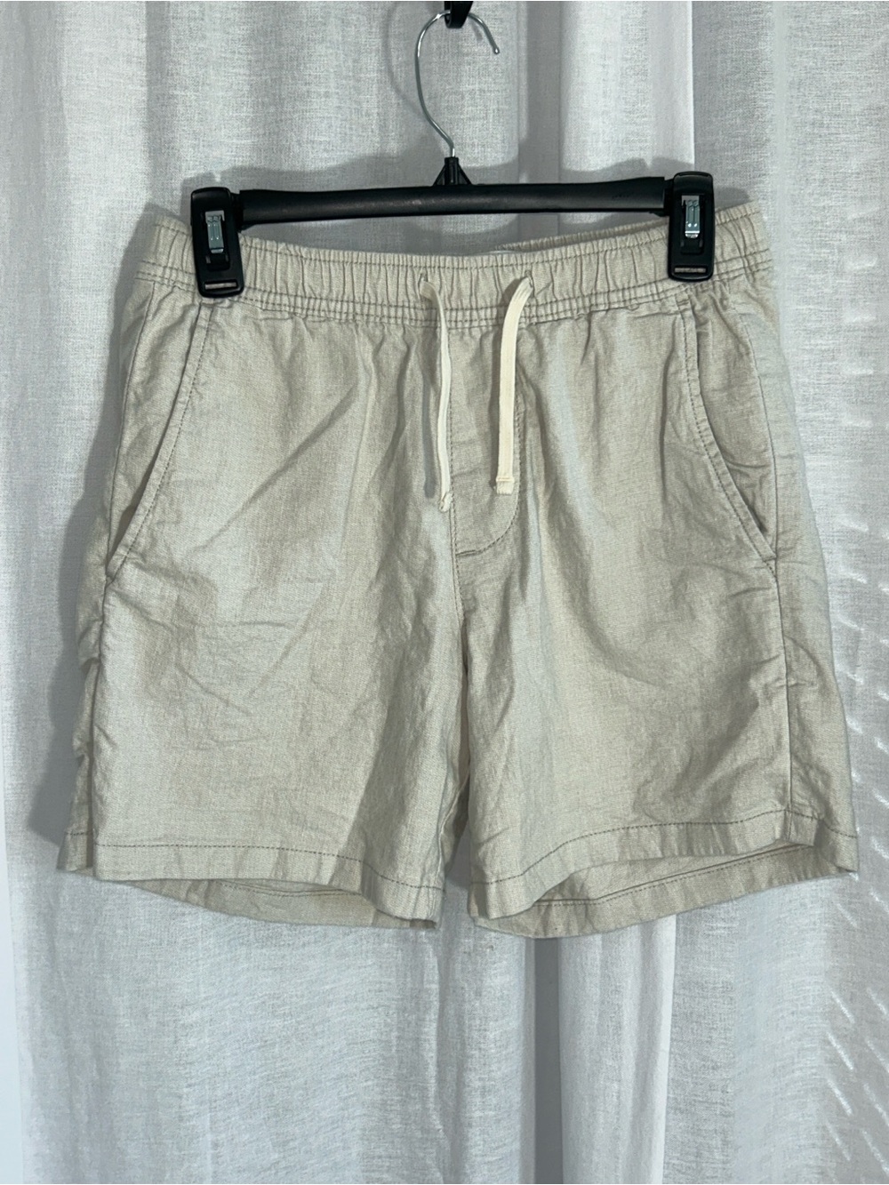 Hollister | Size AXS | Men's Beige Drawstring Linen Shorts